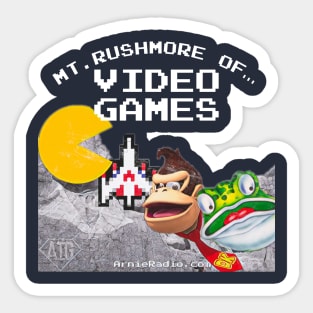 Mt Rushmore of Arcade Games Sticker